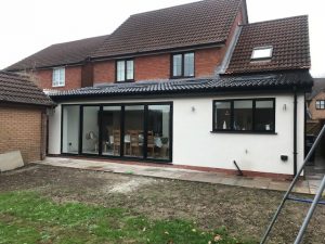 EXTENSION WITH BI FOLD                           DOORS